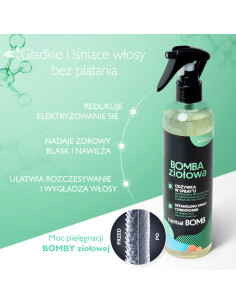 GYÓGYNÖVÉNYBOMBA kifésülést könnyítő hajbalzsamspray 300 ml 2