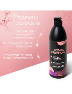 VITAMÍNOVÁ BOMB Regeneračný šampón pre poškodené a suché vlasy 500ml 2