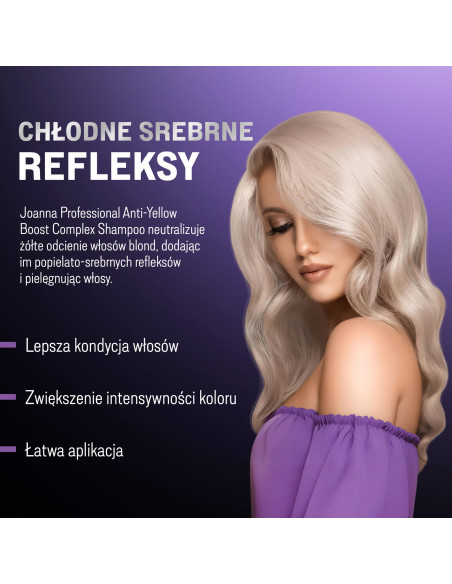 PROFESSIONAL ANTI-YELLOW BOOST KOMPLEX Tonizáló sampon hamuszín 500g