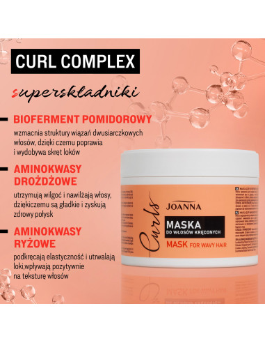 JOANNA CURLS vyživující a hydratační maska ​​na kudrnaté vlasy 300 g