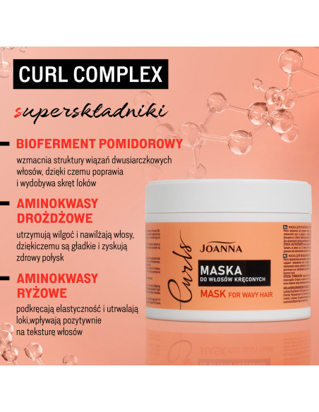 JOANNA CURLS vyživující a hydratační maska ​​na kudrnaté vlasy 300 g