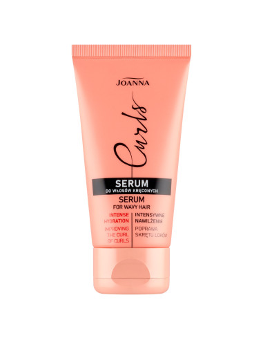 Göndör haj szérum JOANNA CURLS 50g - hidratálás, rugalmasság és gyönyörű fürtök