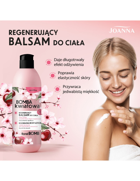 VIRÁGBOMBA hidratáló testbalzsam cseresznyevirággal 500 g