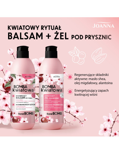 VIRÁGBOMBA hidratáló testbalzsam cseresznyevirággal 500 g