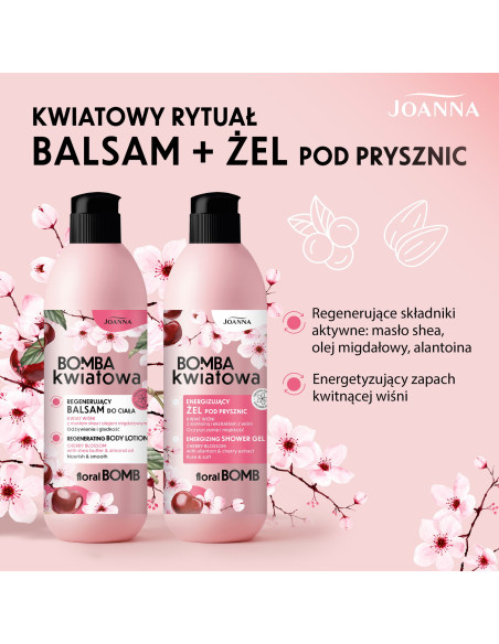 VIRÁGBOMBA hidratáló testbalzsam cseresznyevirággal 500 g