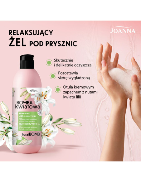 VIRÁGBOMBA tusfürdő liliommal