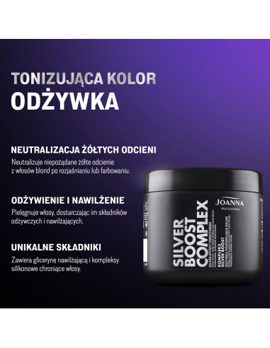 PROFESSIONAL SILVER BOOST COMPLEX Tónovací kondicionér stříbrné barvy 500 g