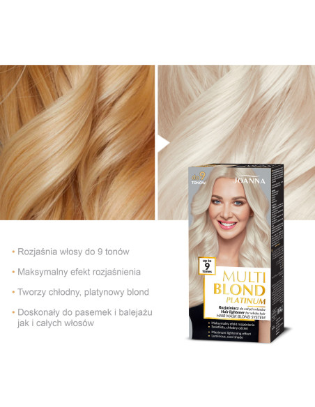 MULTI BLOND PLATINUM zosvetľovač pre celé vlasy až o 9 tónov