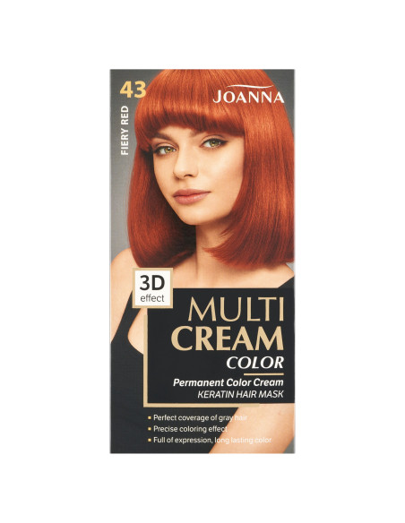 Joanna Multi Cream Color Farba na vlasy plameňovo červená 43