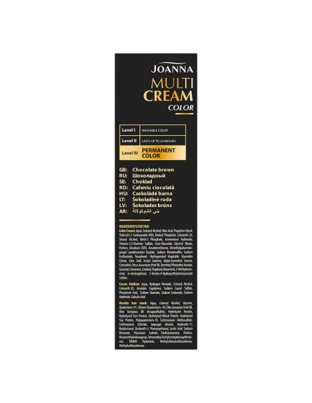 Joanna Multi Cream Color Farba na vlasy čokoládovo hnedá 41