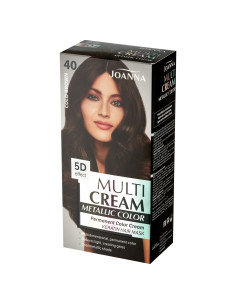 Joanna Multi Cream Metallic Color Farba na vlasy studená hnedá 40,5 2