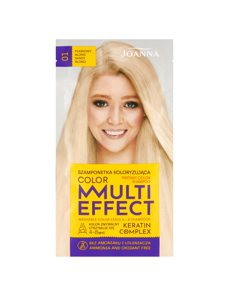 MULTI EFFECT COLOR színező sampon 01 Homokszőke 35 g