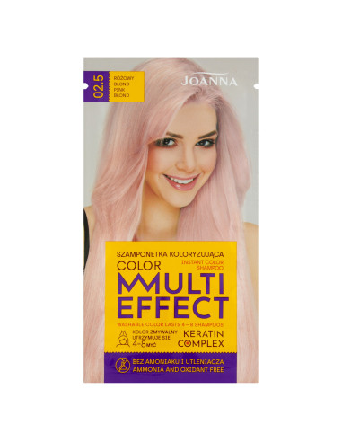 MULTI EFFECT barva Barvicí šampon Růžová blond /02.5/