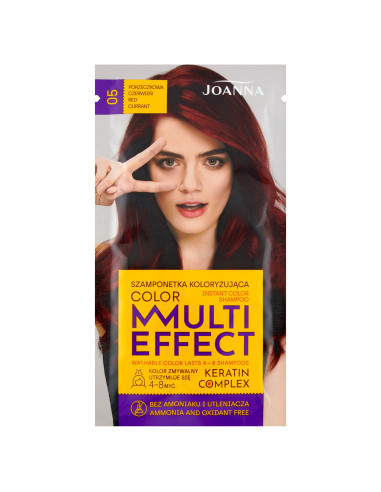 MULTI EFFECT farba Farbiaci šampón Ríbezľová červená /05/