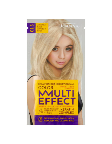 MULTI EFFECT barva Barvicí šampon Ultra-světlá blond /01.5/
