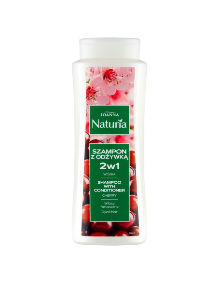 NATURIA šampón 2v1 na farbené vlasy s čerešňou 500ml
