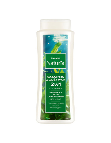 NATURIA šampon 2 v 1 pro všechny typy. vlasy s mořskými řasami 500 ml