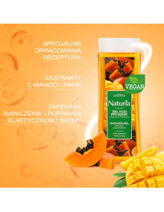 NATURIA Tusfürdő Mangó és papaya 300ml 2