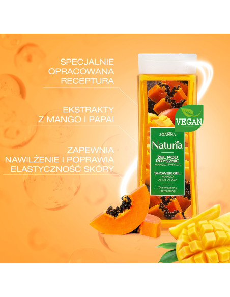 NATURIA Tusfürdő Mangó és papaya 300ml
