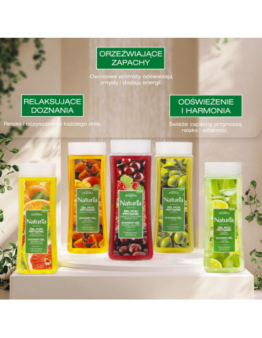NATURIA Sprchový gél Mango a papája 300ml