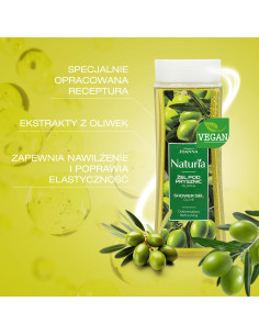 NATURIA oliva tusfürdő 300 ml – hidratálás és relaxáció minden napra 2