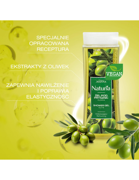 NATURIA olivový sprchový gél 300 ml – hydratácia a relax na každý deň