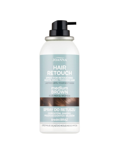 HAIR RETOUCH hajtőszínező spray – középbarna 75 ml