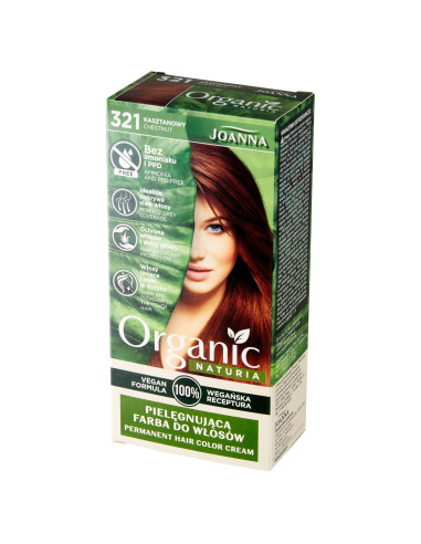 NATURIA ORGANIC VEGAN hajfesték 321 Gesztenye