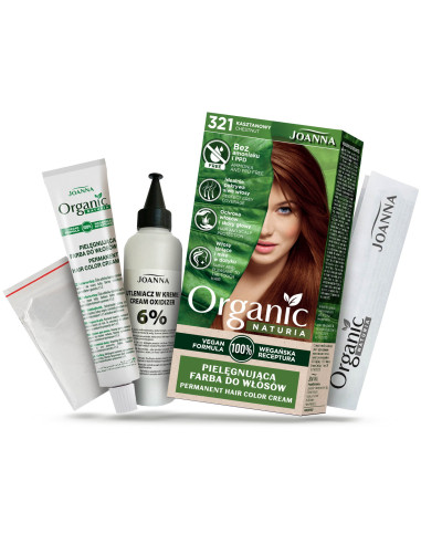 NATURIA ORGANIC VEGAN hajfesték 321 Gesztenye