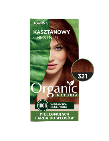 NATURIA ORGANIC VEGAN hajfesték 321 Gesztenye