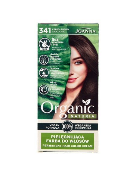 NATURIA ORGANIC VEGAN farba na vlasy 341 Čokoládová