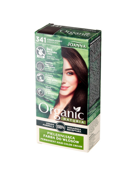 NATURIA ORGANIC VEGAN farba na vlasy 341 Čokoládová