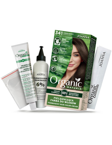 NATURIA ORGANIC VEGAN farba na vlasy 341 Čokoládová