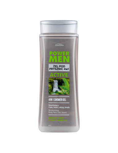 POWER MEN 4v1 ACTIVE sprchový gel pro muže s konopí a vitamíny. PP 300 ml