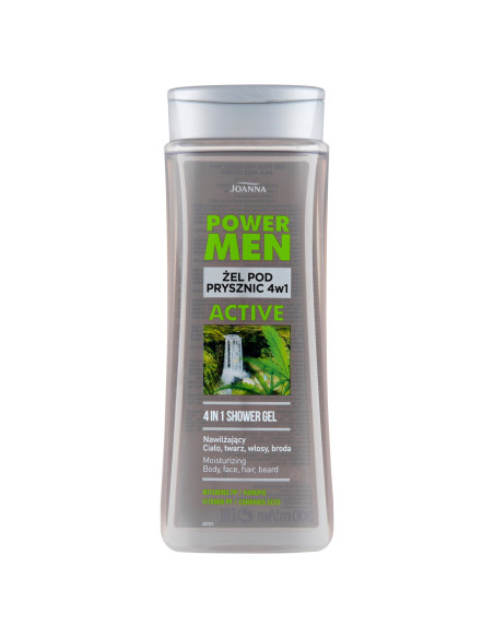 POWER MEN 4v1 ACTIVE sprchový gel pro muže s konopí a vitamíny. PP 300 ml