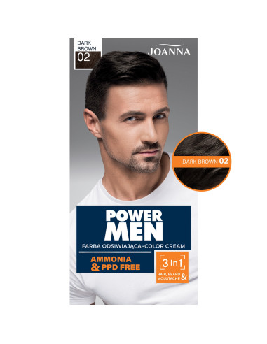 POWER MEN barva Paint 02 Tmavě hnědá
