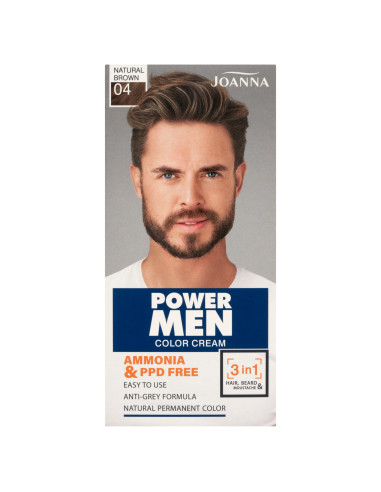 POWER MEN barva Paint 04 Natural brown 2024