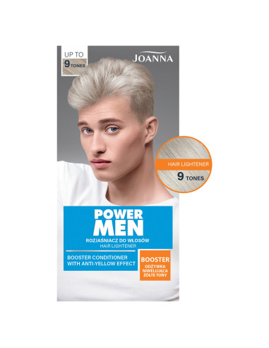 POWER MEN Zesvětlovač vlasů - studená blond do 9 tónů