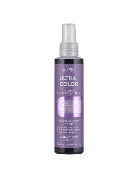 Stříbrný oplachovací sprej ULTRA Color – studené blond a šedé vlasy | 100% lesk