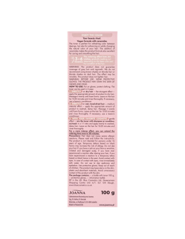 ULTRA COLOR Rose latte vlasový toner/Rose latte – vegánsky vlasový toner Joanna