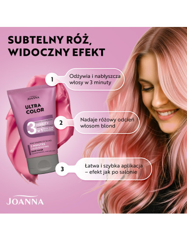 ULTRA Color 3 min – Kondicionér pre ružovú blond 100g