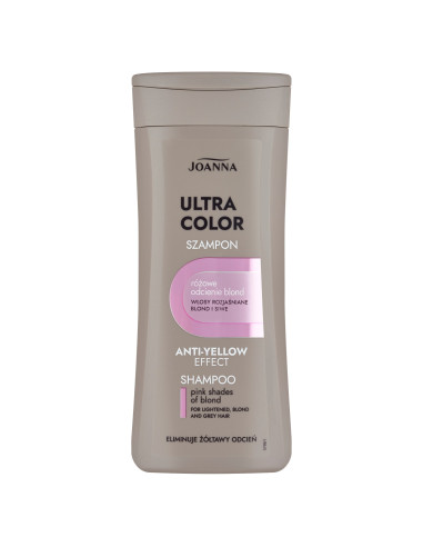 ULTRA Pink Blonde Sampon 200 ml - szőke és ősz hajra | Tonizáló, sárga csillogás ellen