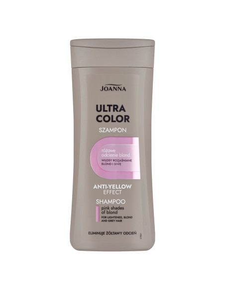 ULTRA Pink Blonde Sampon 200 ml - szőke és ősz hajra | Tonizáló, sárga csillogás ellen