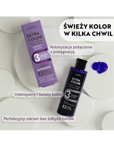 ULTRA COLOR ezüst hajszínező öblítő 150 ml