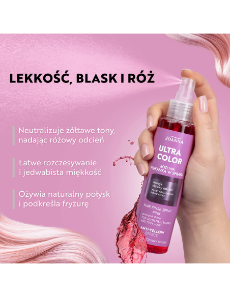 Ultra Color Pink Mousse Spray – Pastel Glow Effect