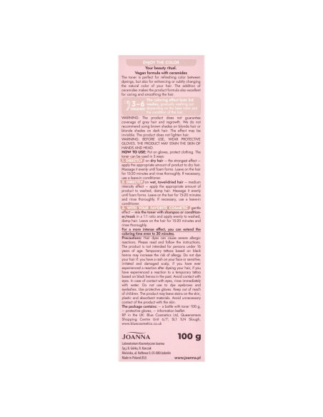 Ultra Color Toner Cinnamon chocolate – veganský toner na vlasy | Joanna