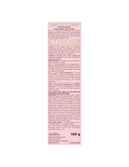 Ultra Color Toner Creamy Latte – vegán hajfesték | Joanna