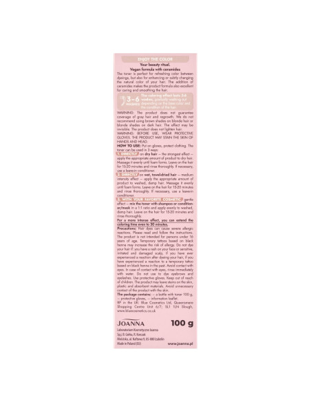 Ultra Color Toner Sweet Cappuccino – vegán hajfesték | Joanna