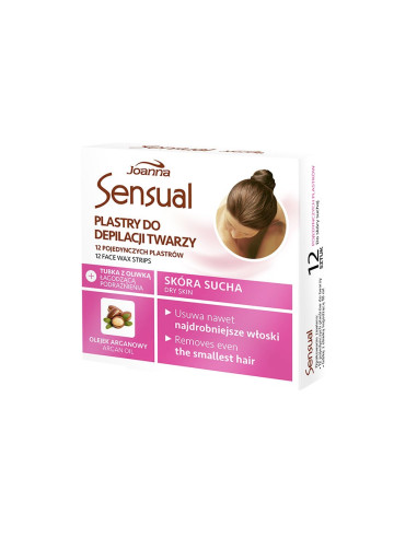 SENSUAL gyantacsík arcra, argánolajjal, 12 db