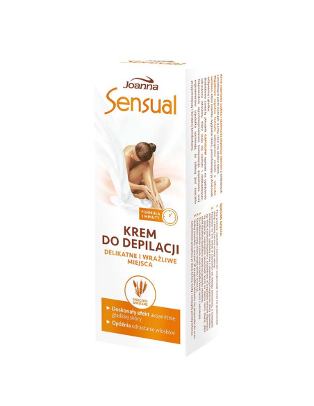 SENSUAL szőrtelenítő krém érzékeny területekre, zabtejjel 100 g